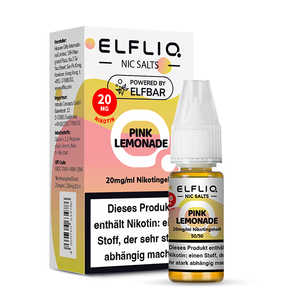 Elfbar Elfliq 10ml - Pink Lemonade 20mg