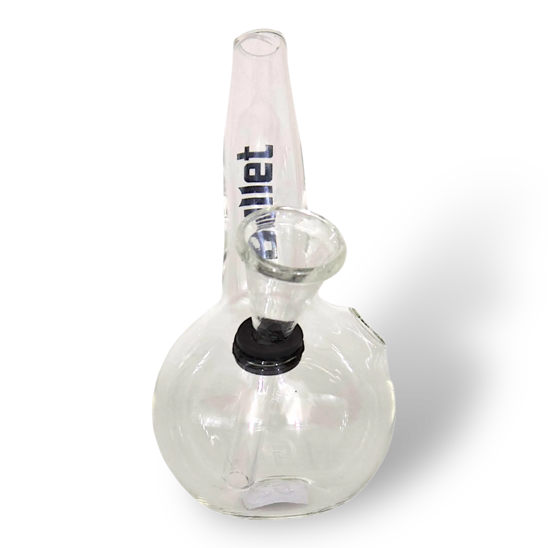 Z Bullet Glasbong Grï¿½n, Klein aber aus Heavy Glass