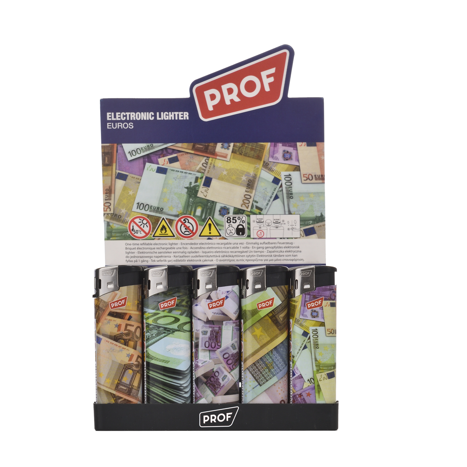 Prof - Feuerzeuge - Euros Lighter 50er