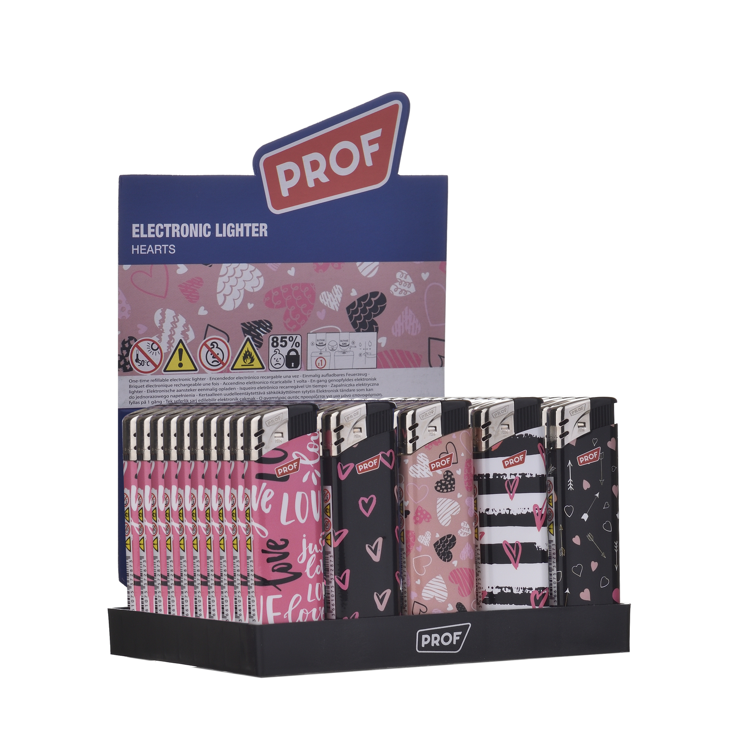 Prof - Feuerzeuge - Hearts 50er