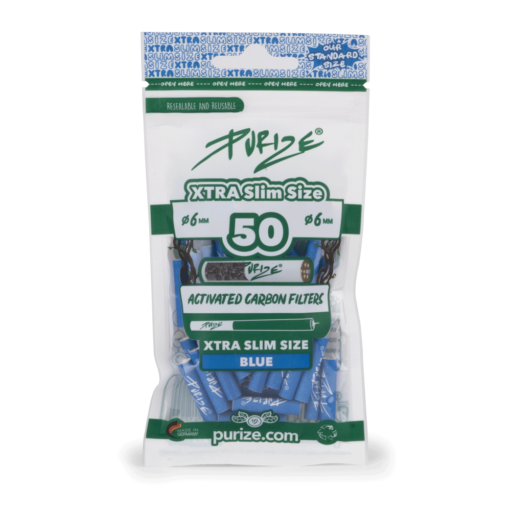 Purize Filter - XTRA Slim - Blue - 50 Stück