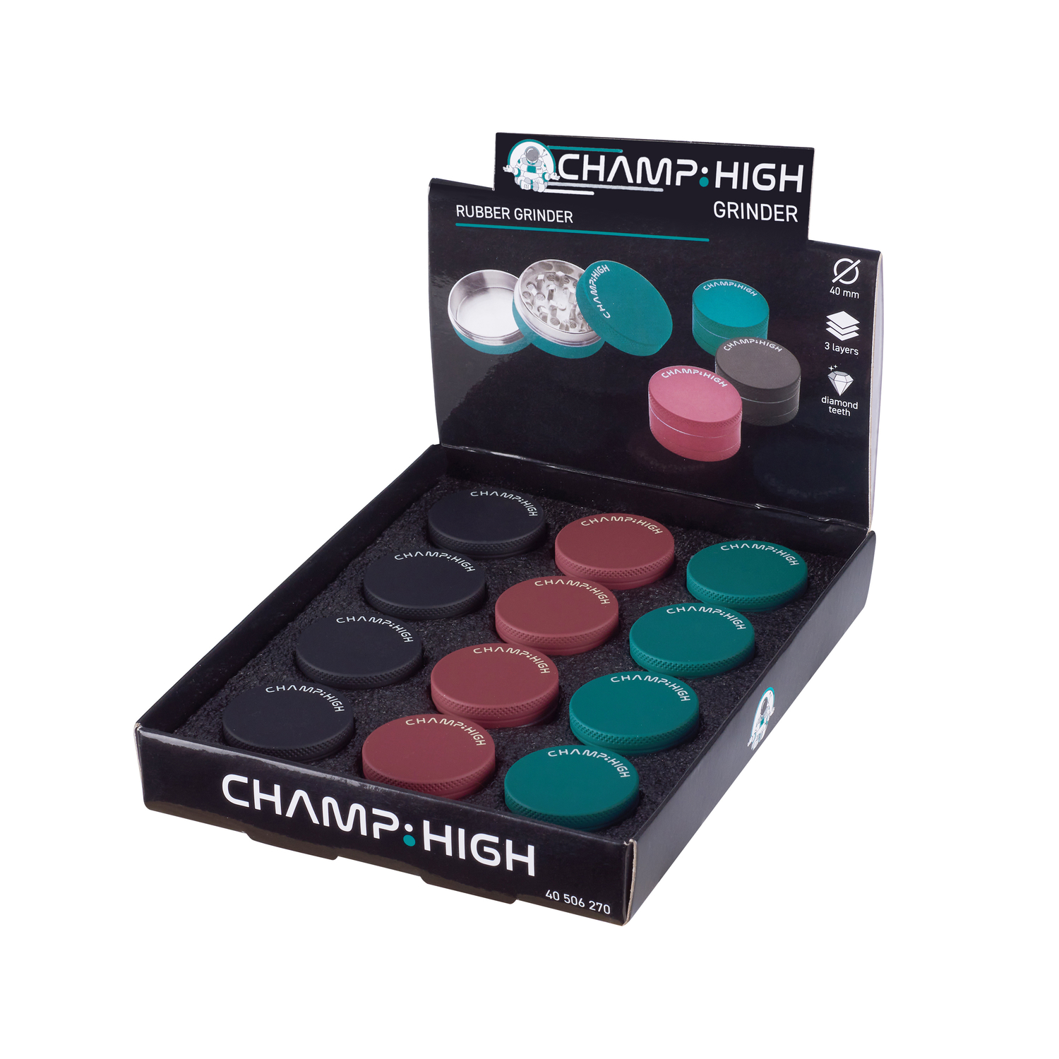 Champ - High Grinder - Rubber Grinder 40mm