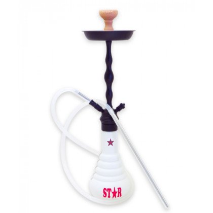 4 Star Shisha 630D Schwarz/Weiß