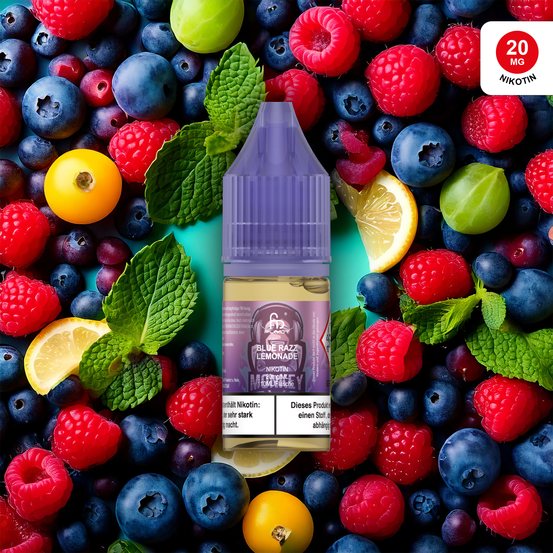 RandM Liquid - 10ml - Blue Razz Lemonade 20mg/ml