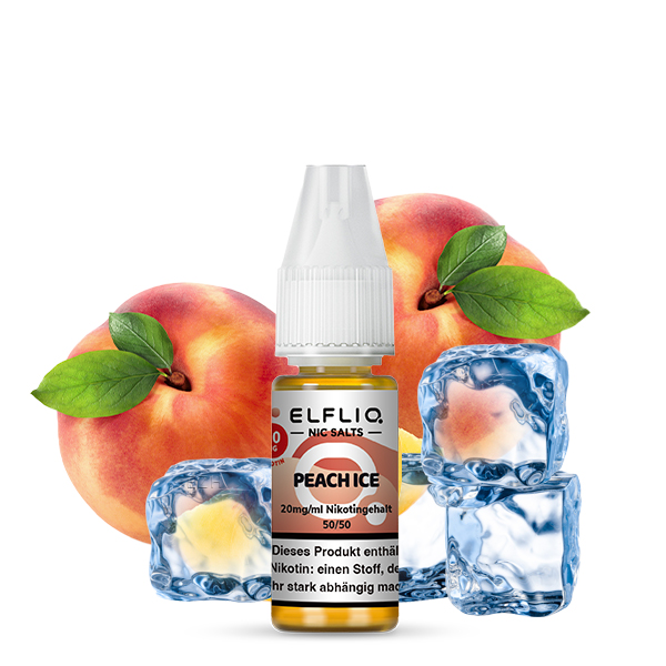 Elfbar Elfliq 10ml - Peach Ice 20mg Elfbar Elfliq 10ml - Peach Ice 20mg