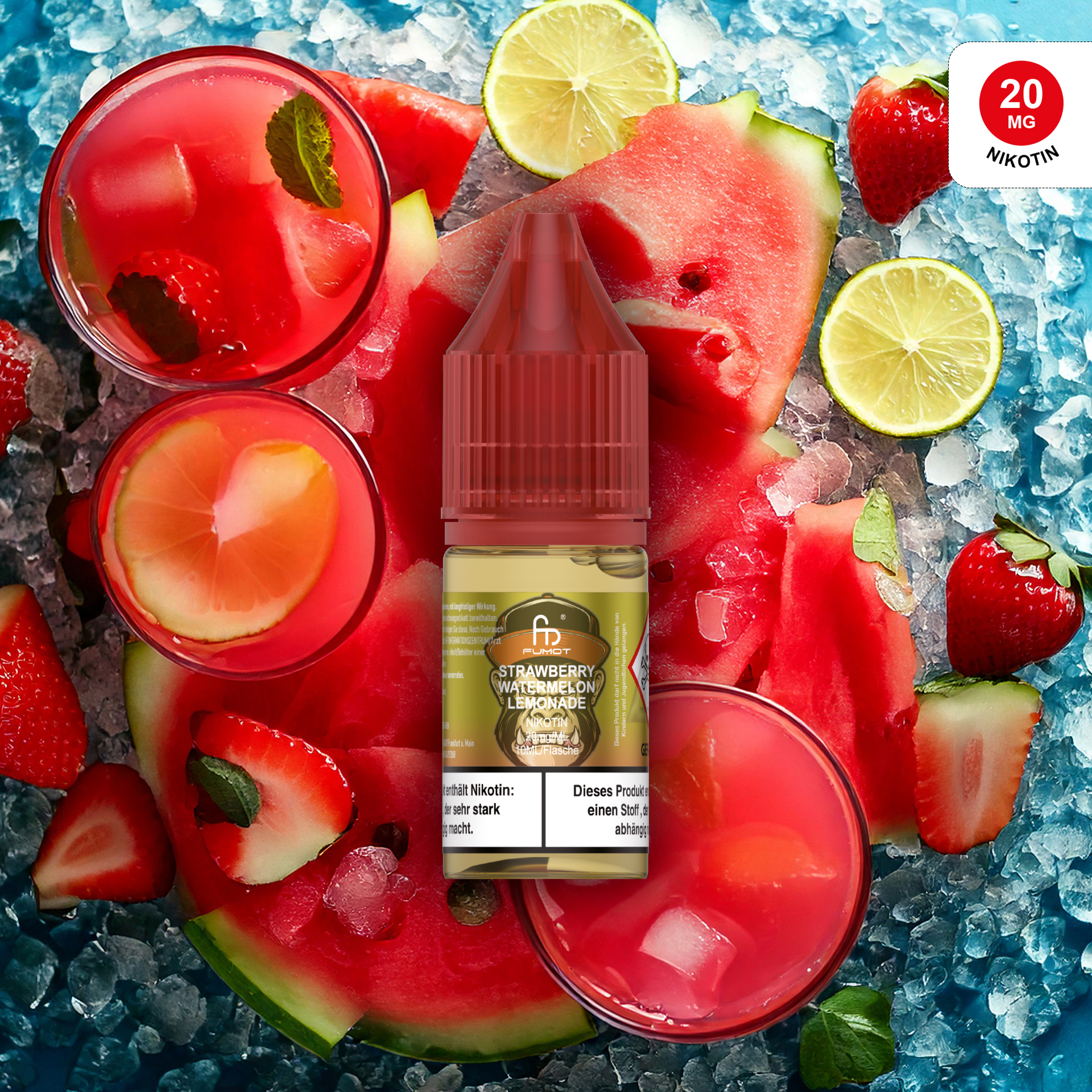 RandM Liquid - 10ml - Strawberry Watermelon Lemonade 20mg/ml 