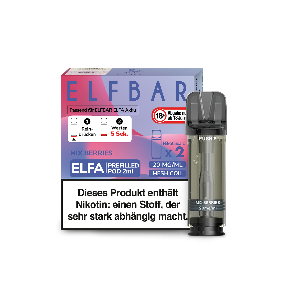 Elfbar - Elfa Prefilled Pod 2x2ml - Mix Berries