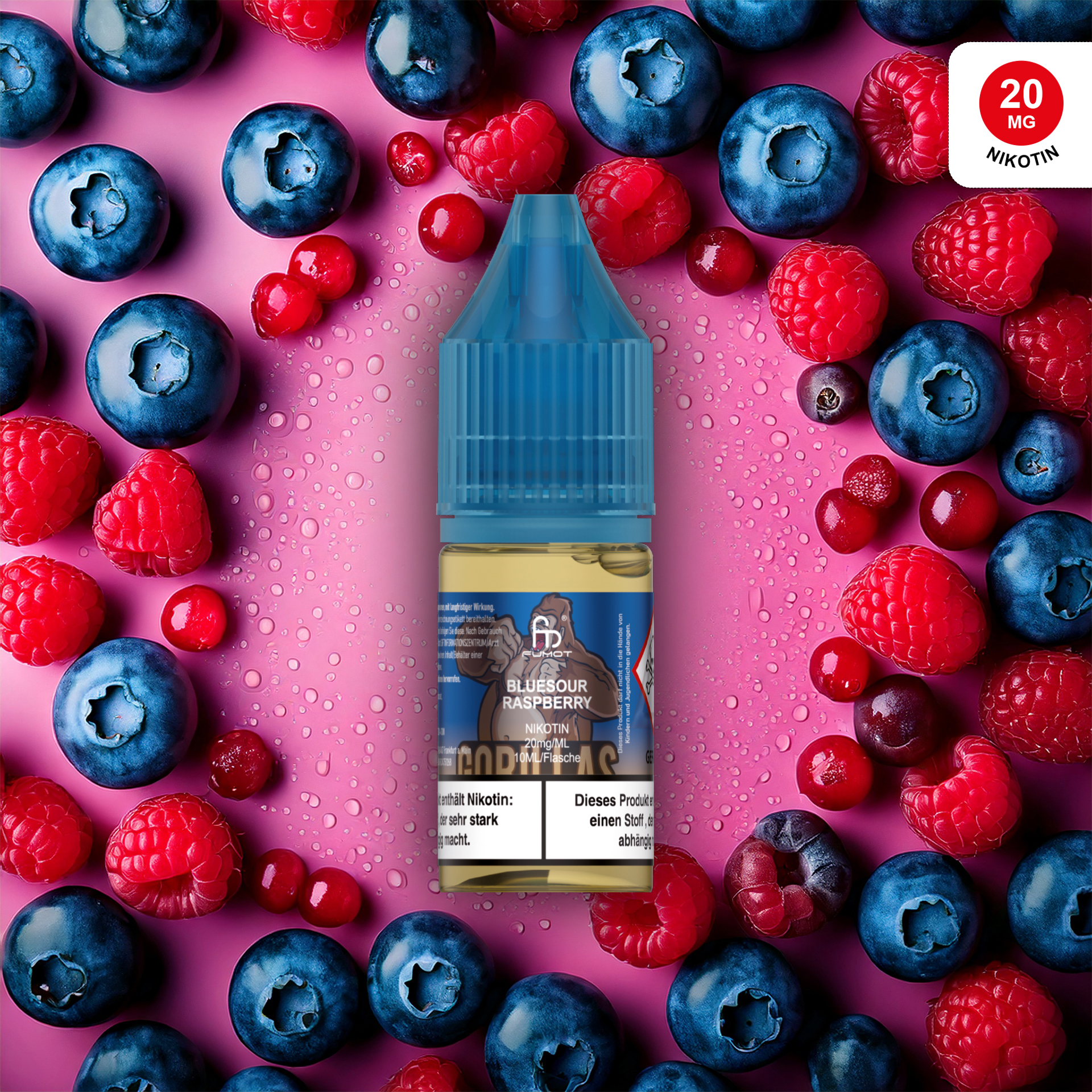 RandM Liquid - 10ml - Bluesour Raspberry 20mg/ml 