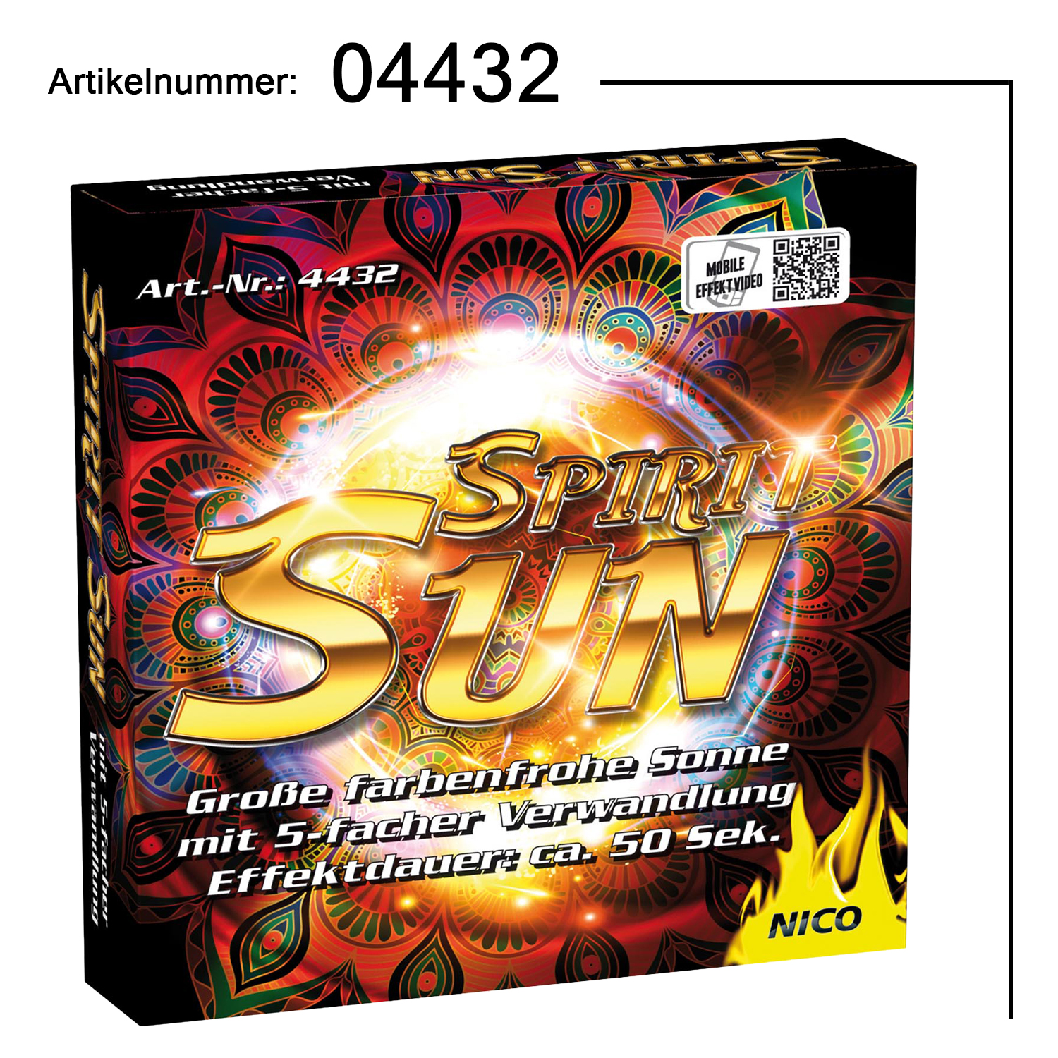 Spirit Sun, Effekt-Sonne