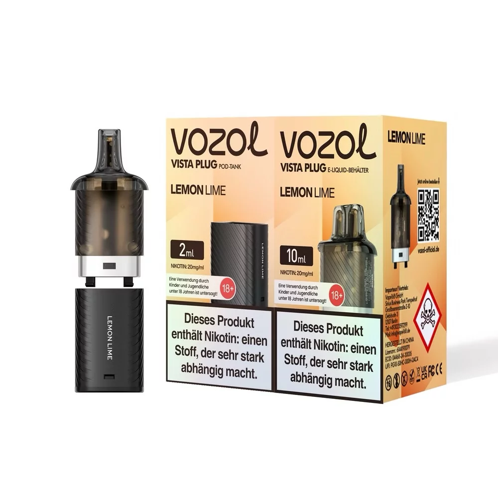 Vozol -  Vista Plug Pod Bundle - Lemon Lime