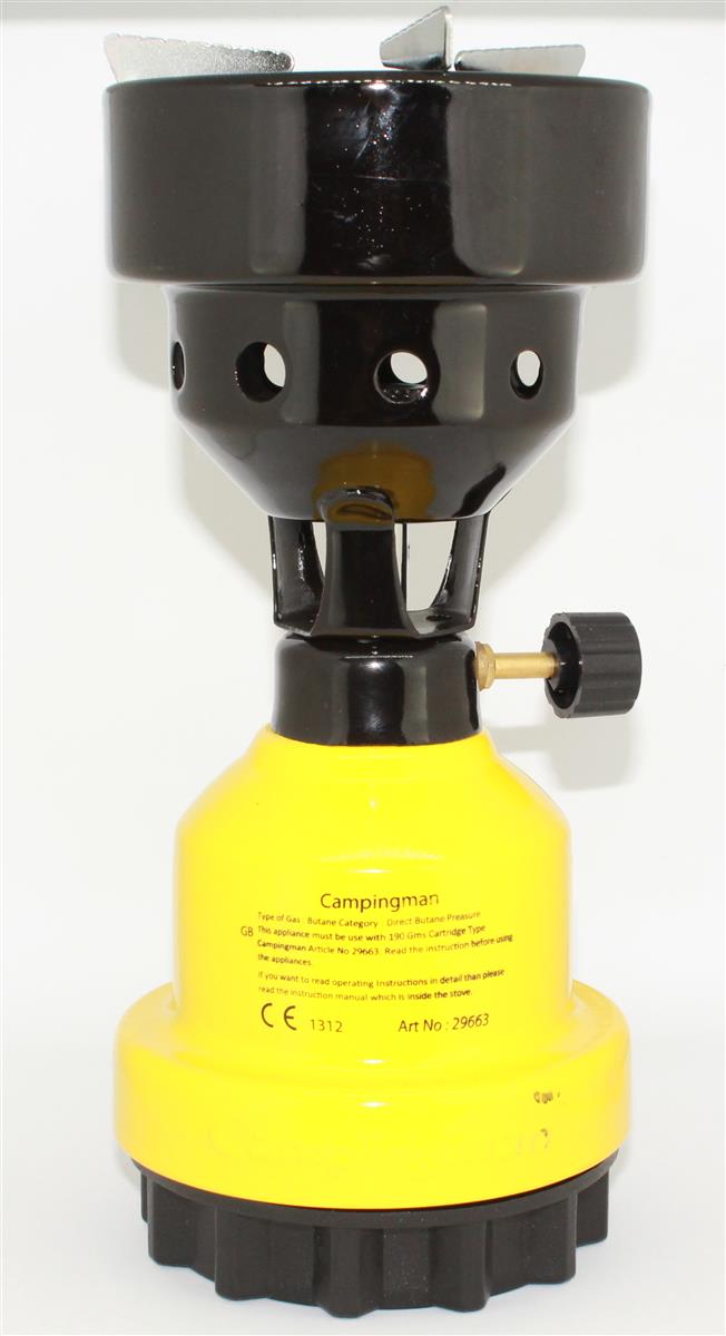 Gasbrenner mit Kartusche Gelb