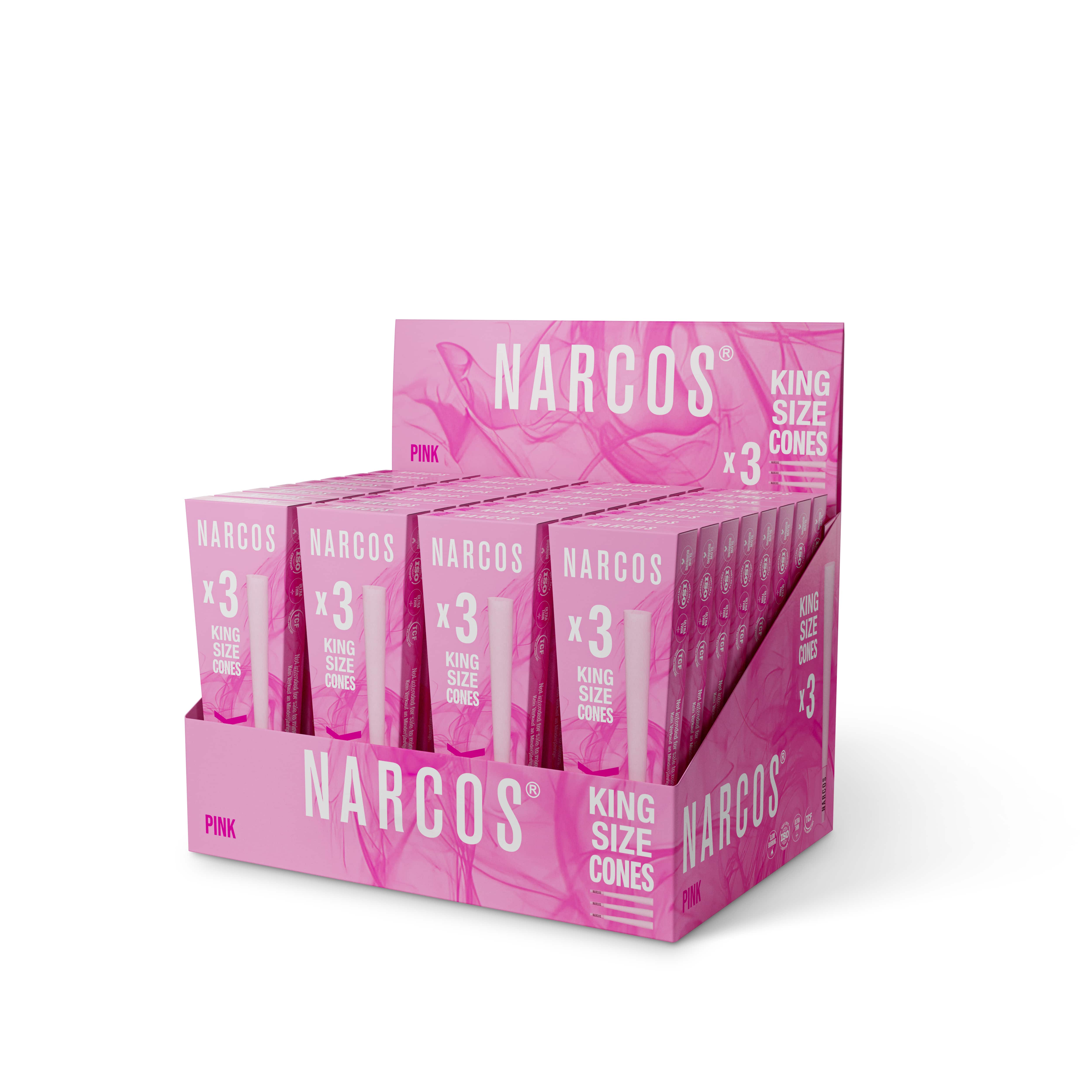 Narcos - King Size Cones 3er - Pink