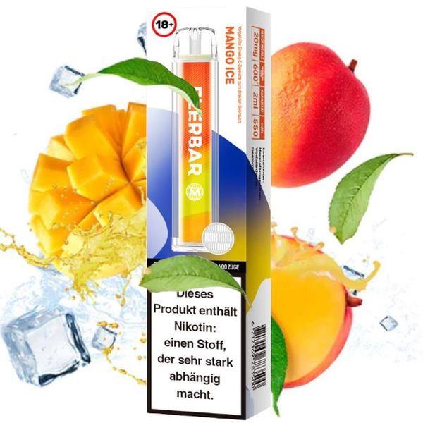 Flerbar - E-Shisha - 600 Züge - Mango Ice