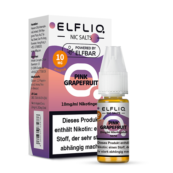 Elfbar Elfliq 10ml - Pink Grapefruit 10mg