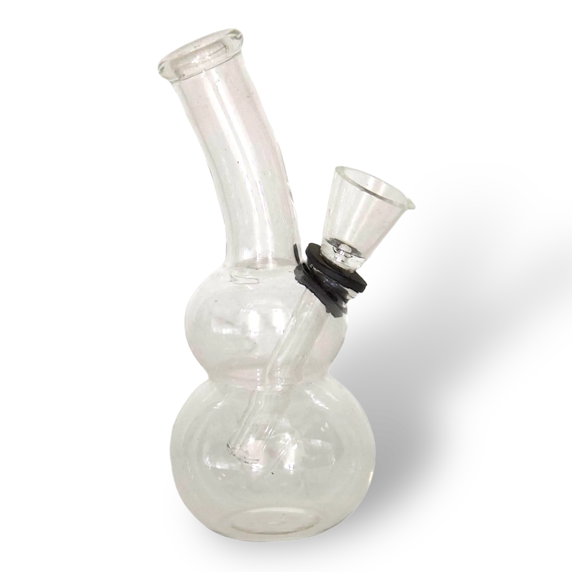 Z Glas 2x kugel Clear chillum mit gummi