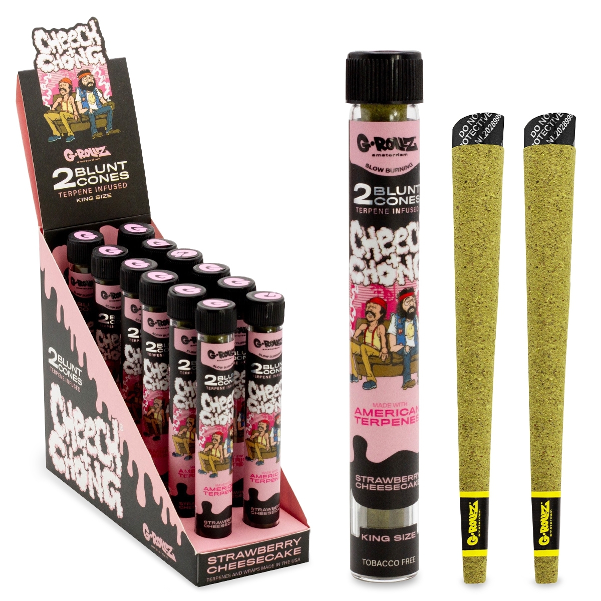 G-Rollz - 2er Blunt Cones - Strawberry Cheesecake CC1532C-DIS