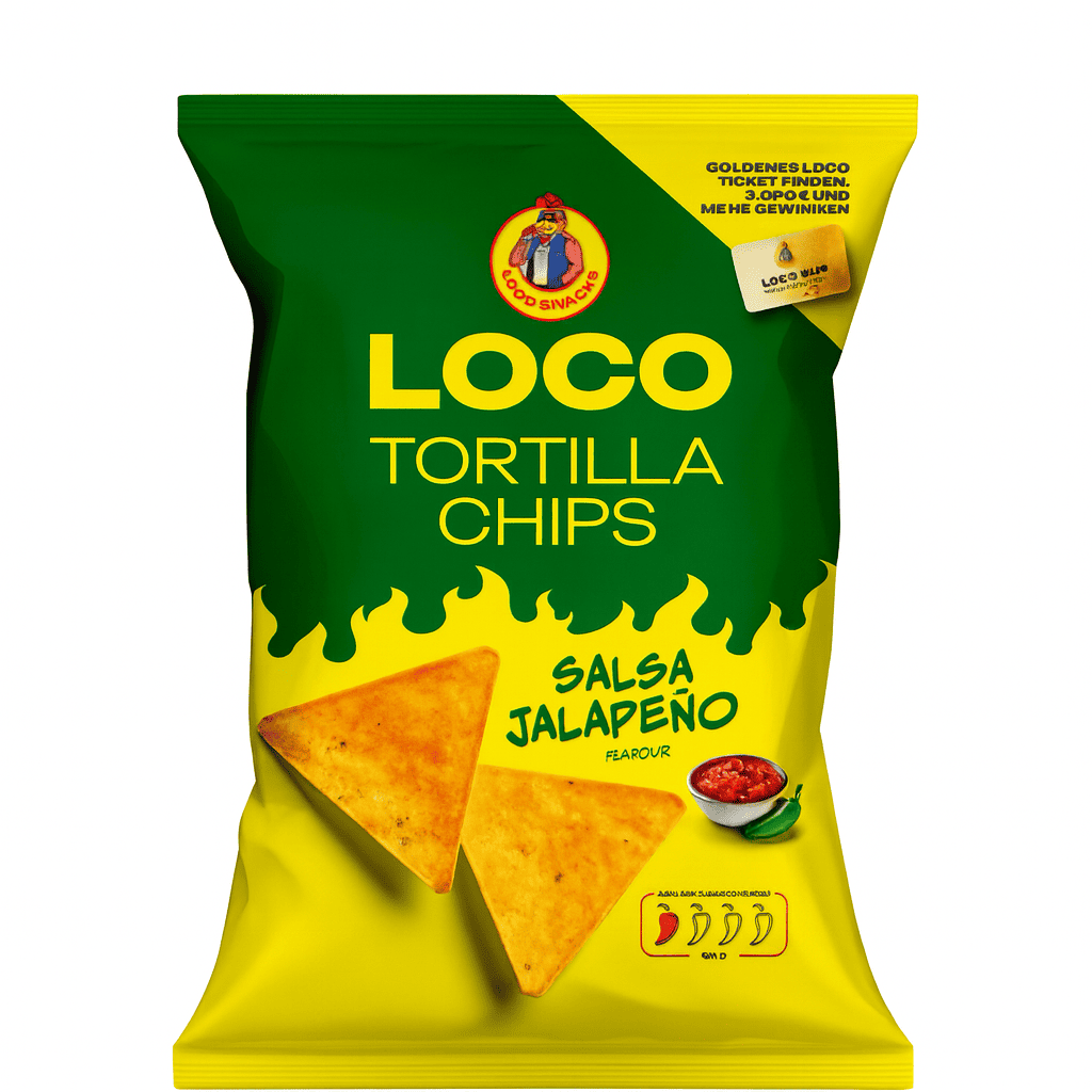 Loco Tortilla Chips - By Luciano - Jalapeno Salsa 100g