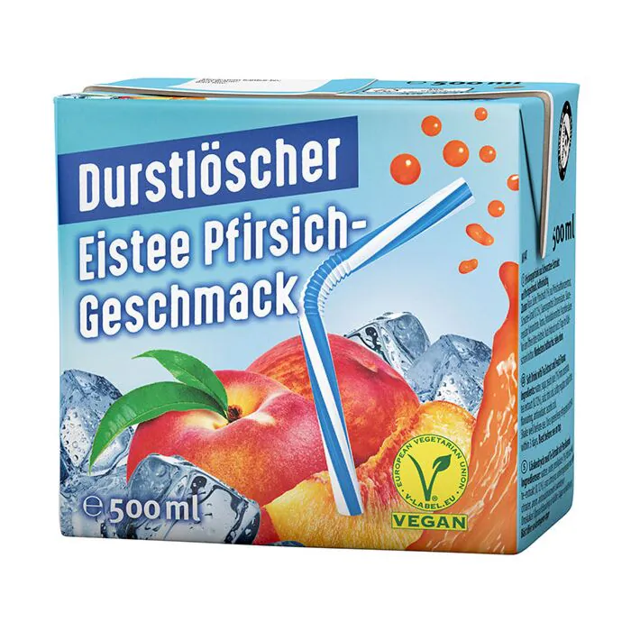 Durstlöcher - 500ml - Eistee Pfirsich-Geschmack