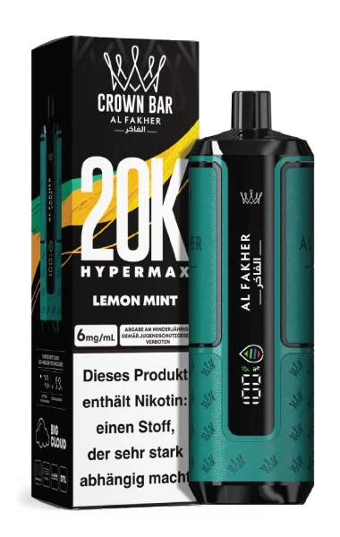 Al-Fakher - Hypermax - 20K Züge - Lemon Mint