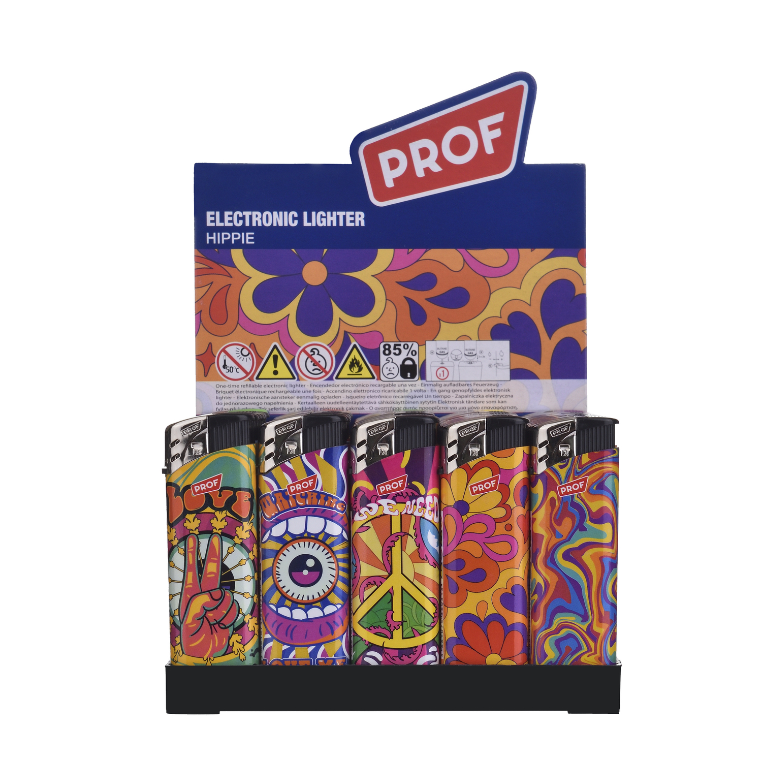 Prof - Feuerzeuge - Hippie 50er