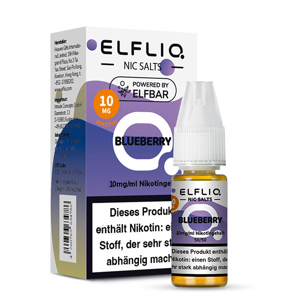 Elfbar Elfliq 10ml - Blueberry 10mg