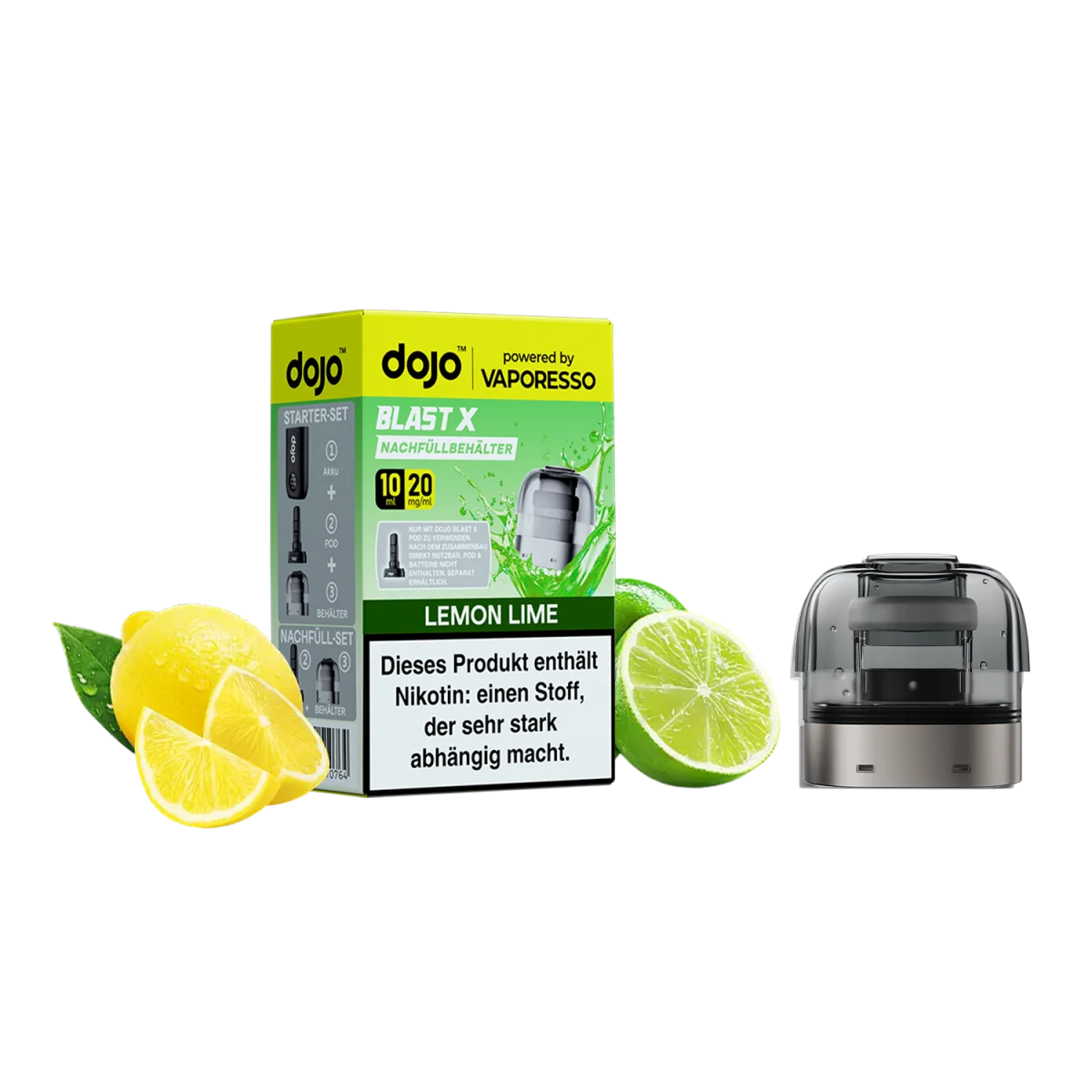 Dojo Blast X - Refill Container 20mg/ml - Lemon Lime