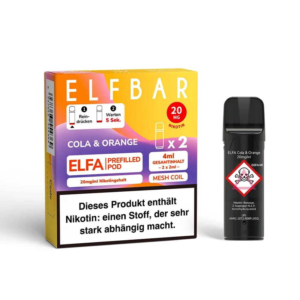 Elfbar - Elfa Prefilled Pod 2x2ml - Cola & Orange