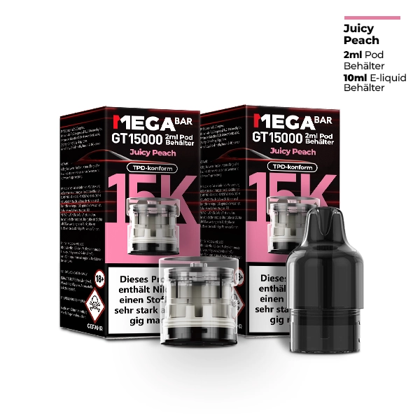 MegaBar - GT15000 - Pod - Juicy Peach