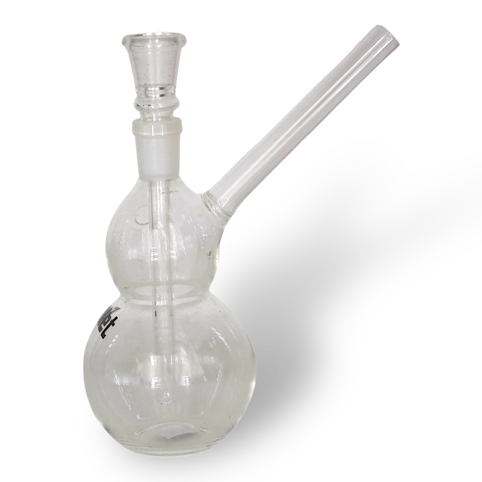 Bullet Glas Pfeife mit Doppel Kugel Seite mund