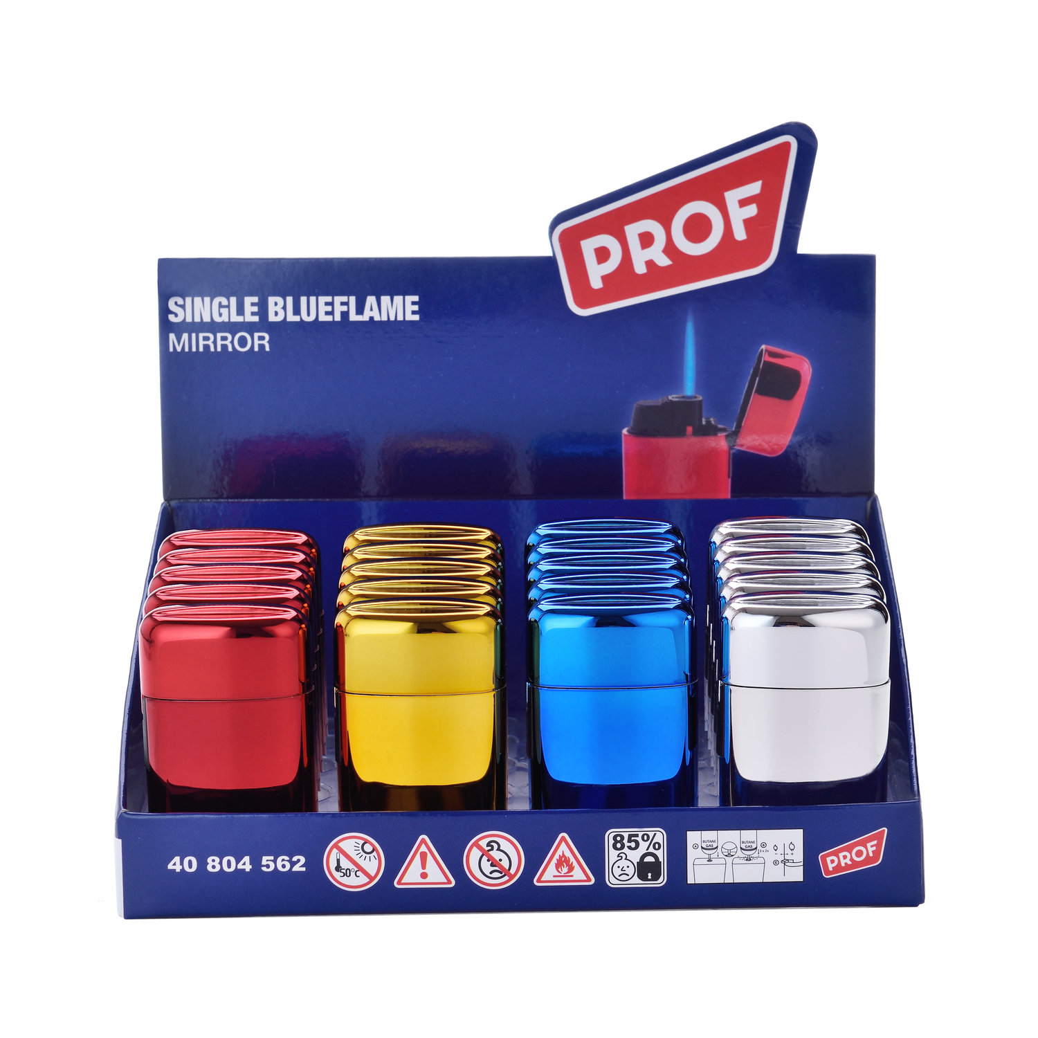 Prof - Feuerzeuge - Mirror Capsule Jetflame 20er