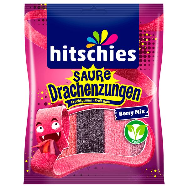 Hitschies - Vegan - Drachenzungen Berry Mix Fruchtgummi
