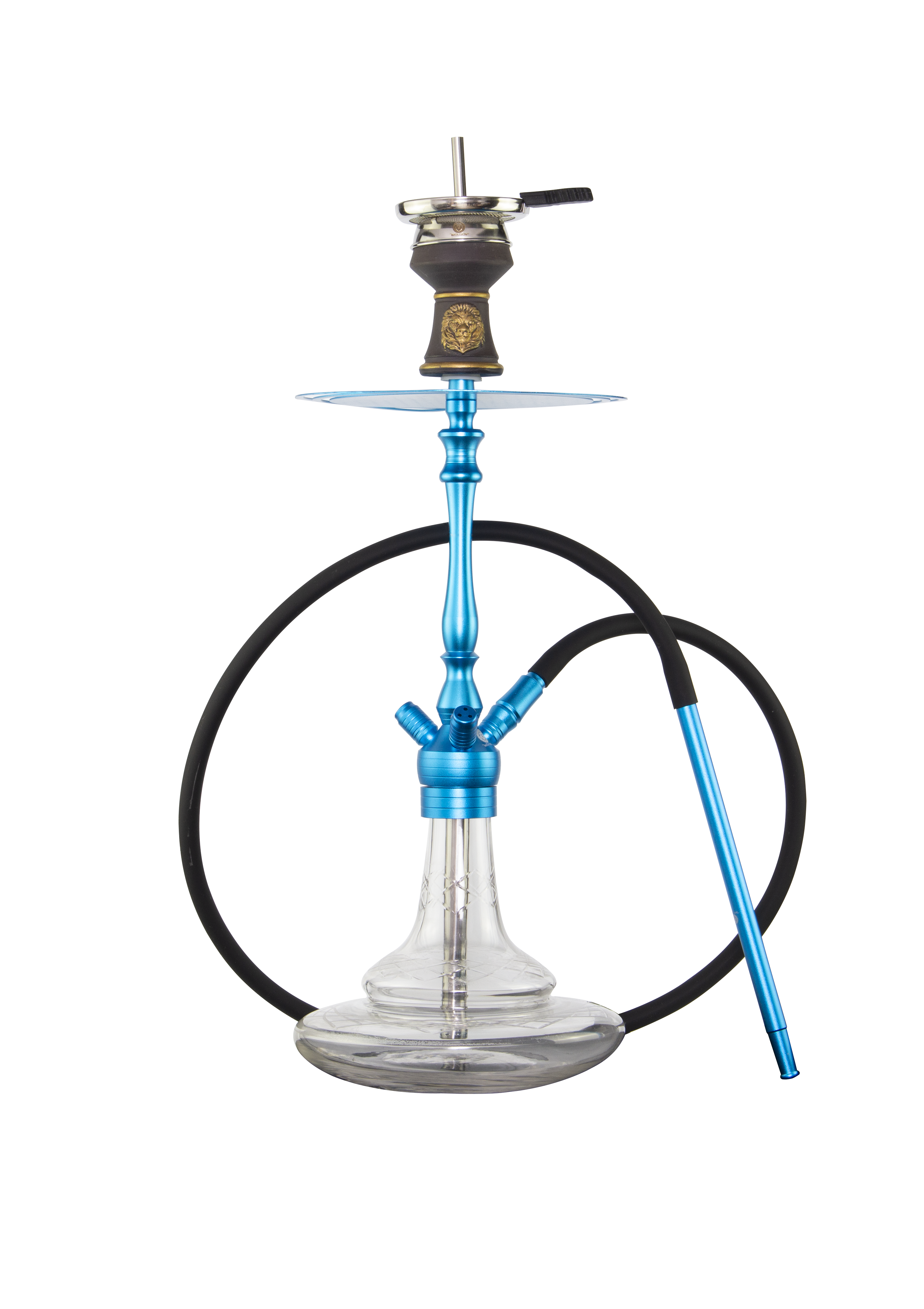 MLS826 Lit Cyan - Aluminium Shisha
