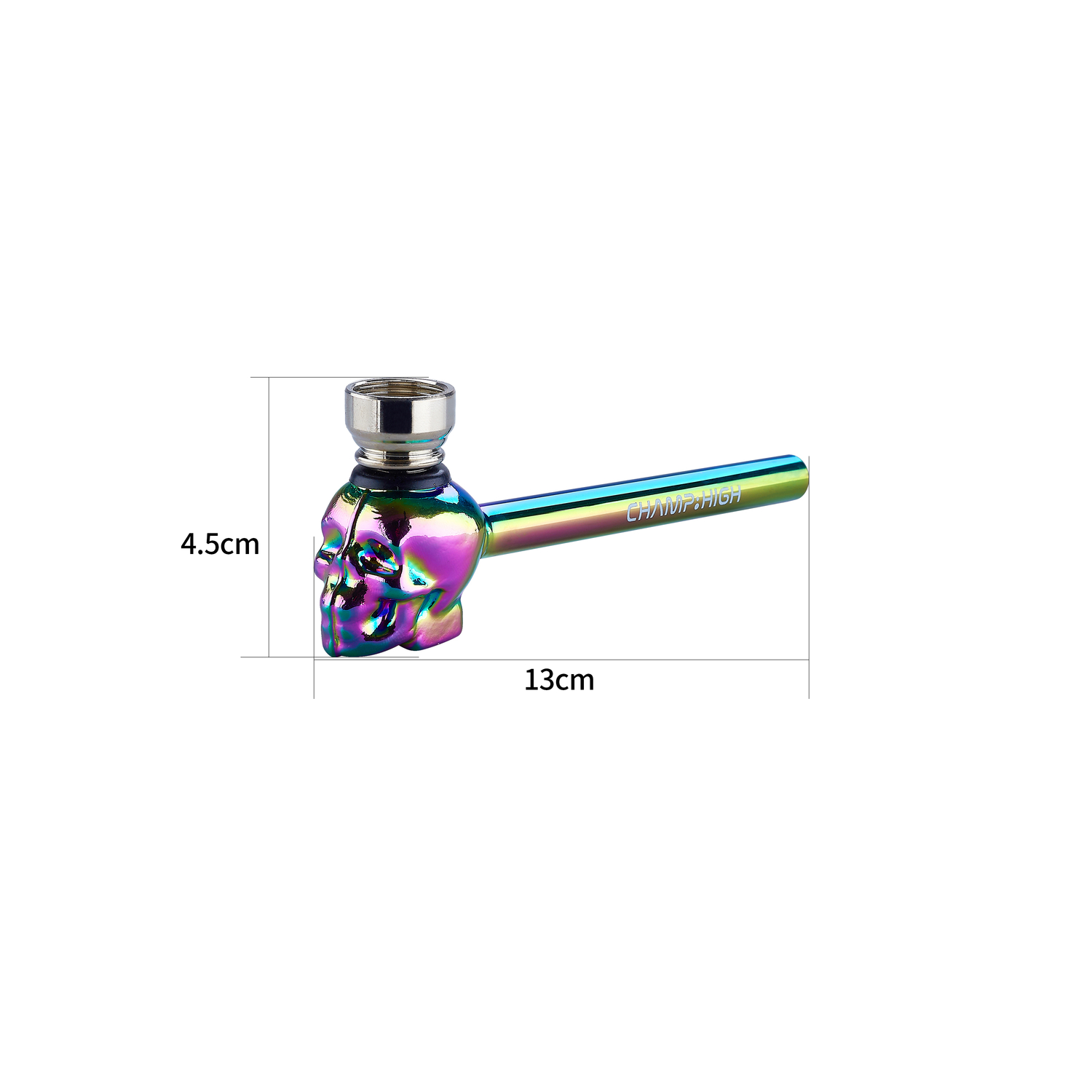 Champ - High Pipe - Rainbow Skull Pipe