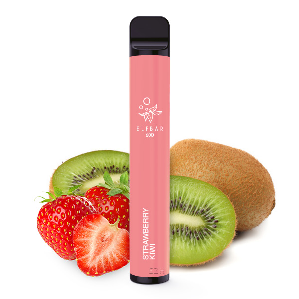 Elfbar E-Shisha - 600 Züge - Kindersicherung - Strawberry Kiwi