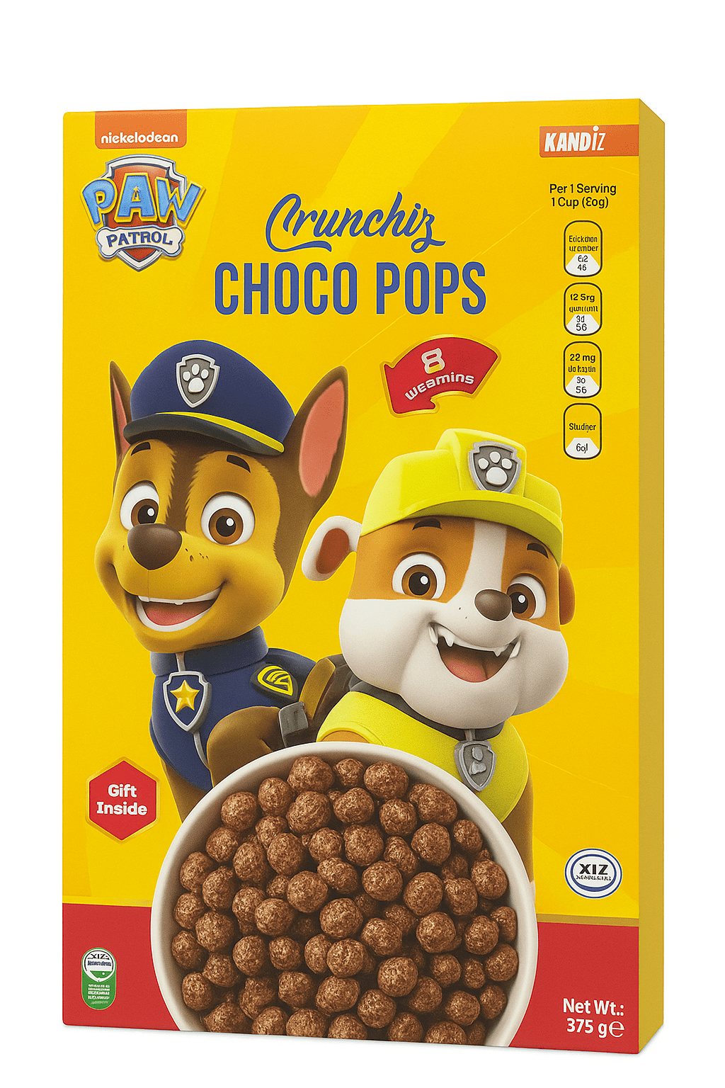 Paw Patrol 375g - Crunchiz - Choco Pops