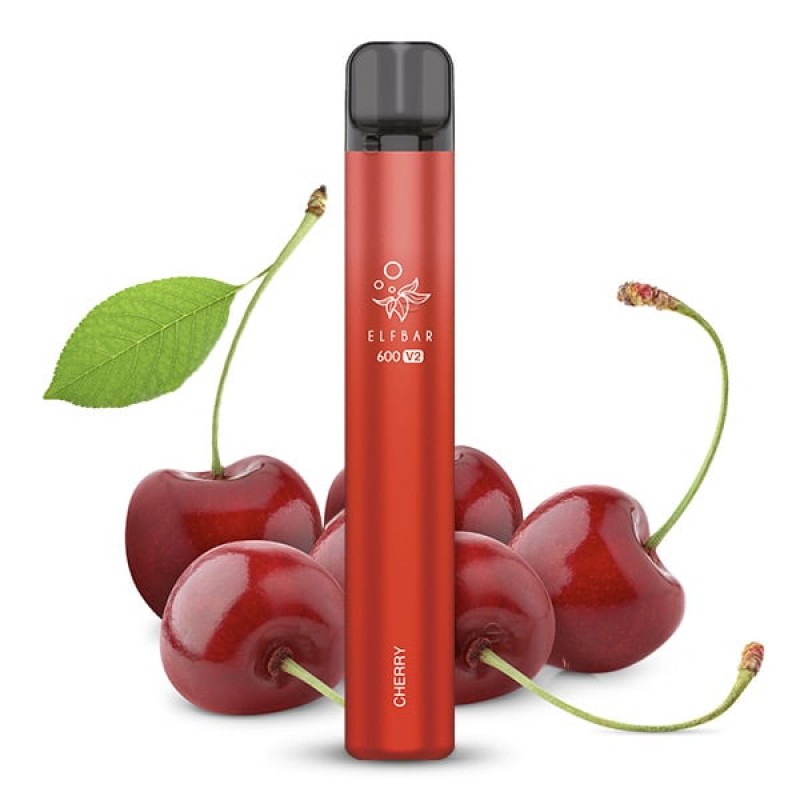 Elfbar E-Shisha - 600 Züge - V2 - Kindersicherung - Cherry