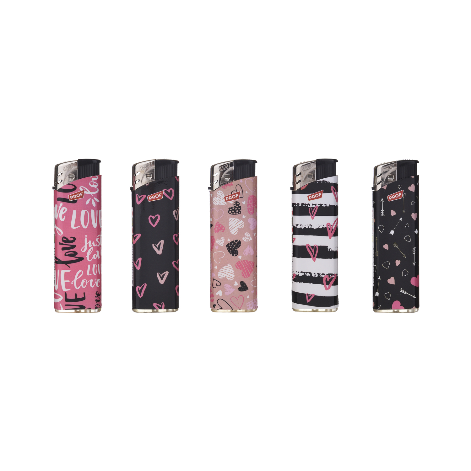 Prof - Feuerzeuge - Hearts 50er