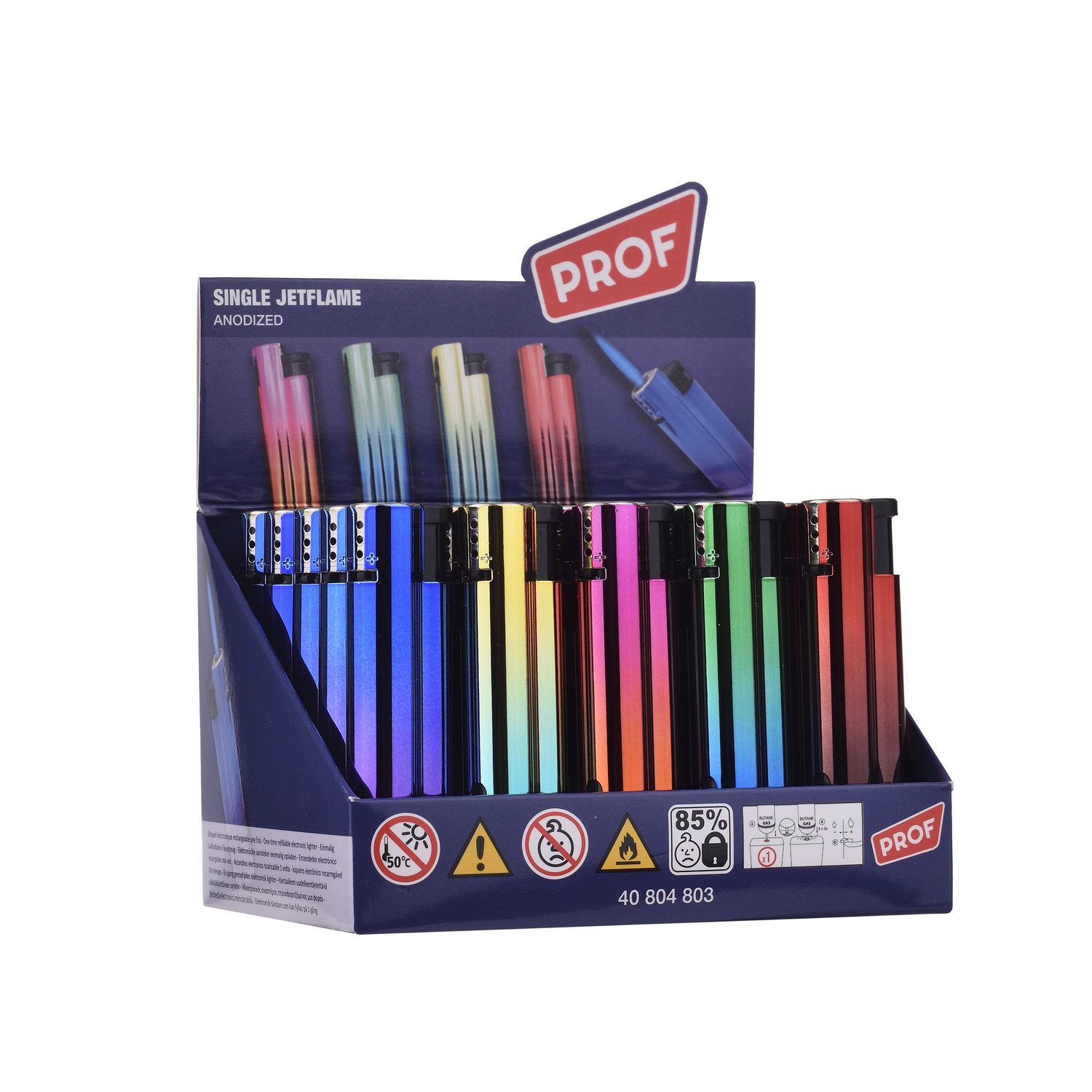 Prof - Feuerzeuge - 8 Shape Anodized 25er