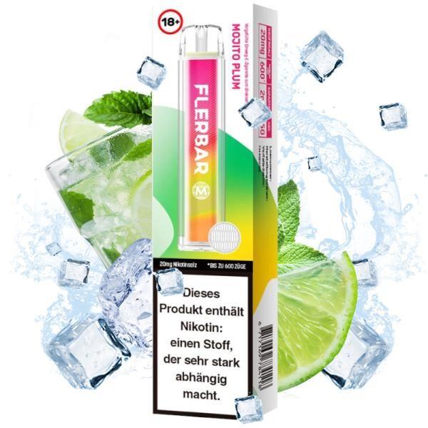 Flerbar - E-Shisha - 600 Züge - Mojito Plum
