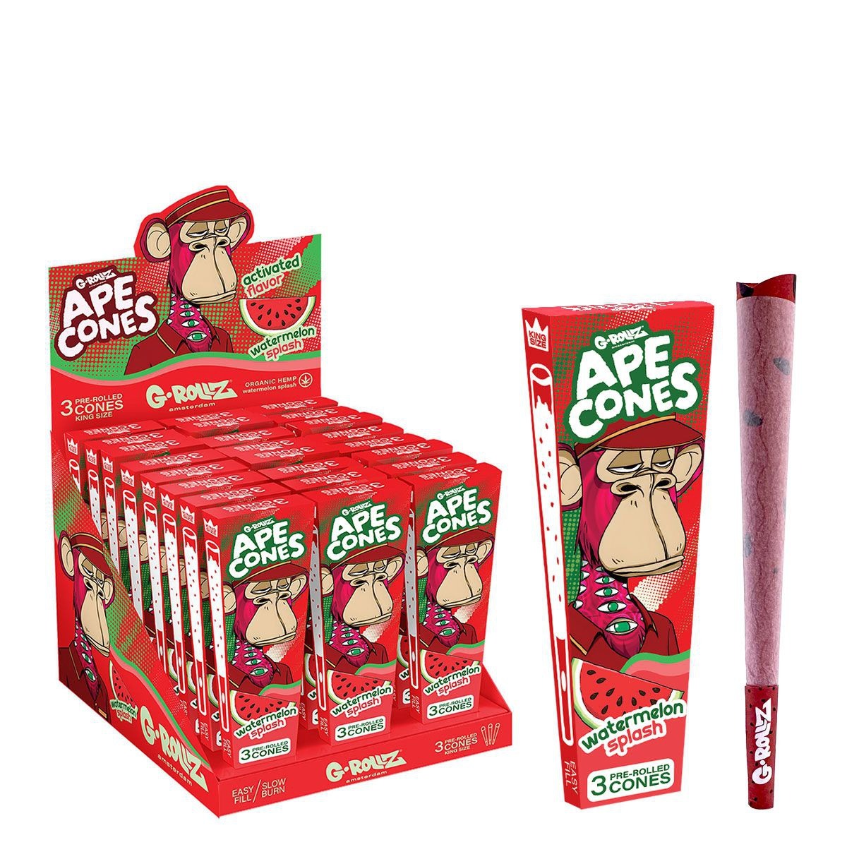 G-Rollz - Ape Cones - Watermelon Splash - AA1180KJ-DIS