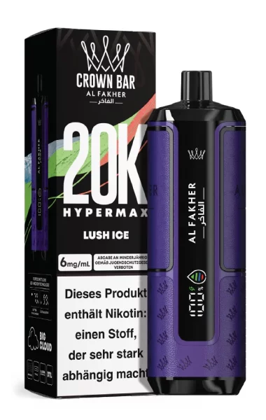 Al-Fakher - Hypermax - 20K Züge - Lush Ice