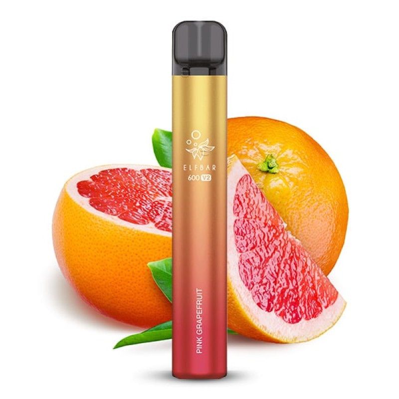 Elfbar E-Shisha - 600 Züge - V2 - Kindersicherung - Pink Grapefruit