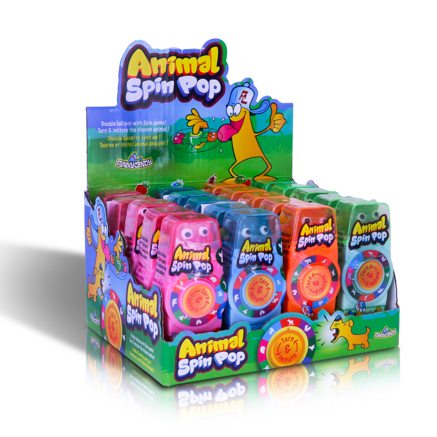 Funny Candy - Animal Spin Pop 12g