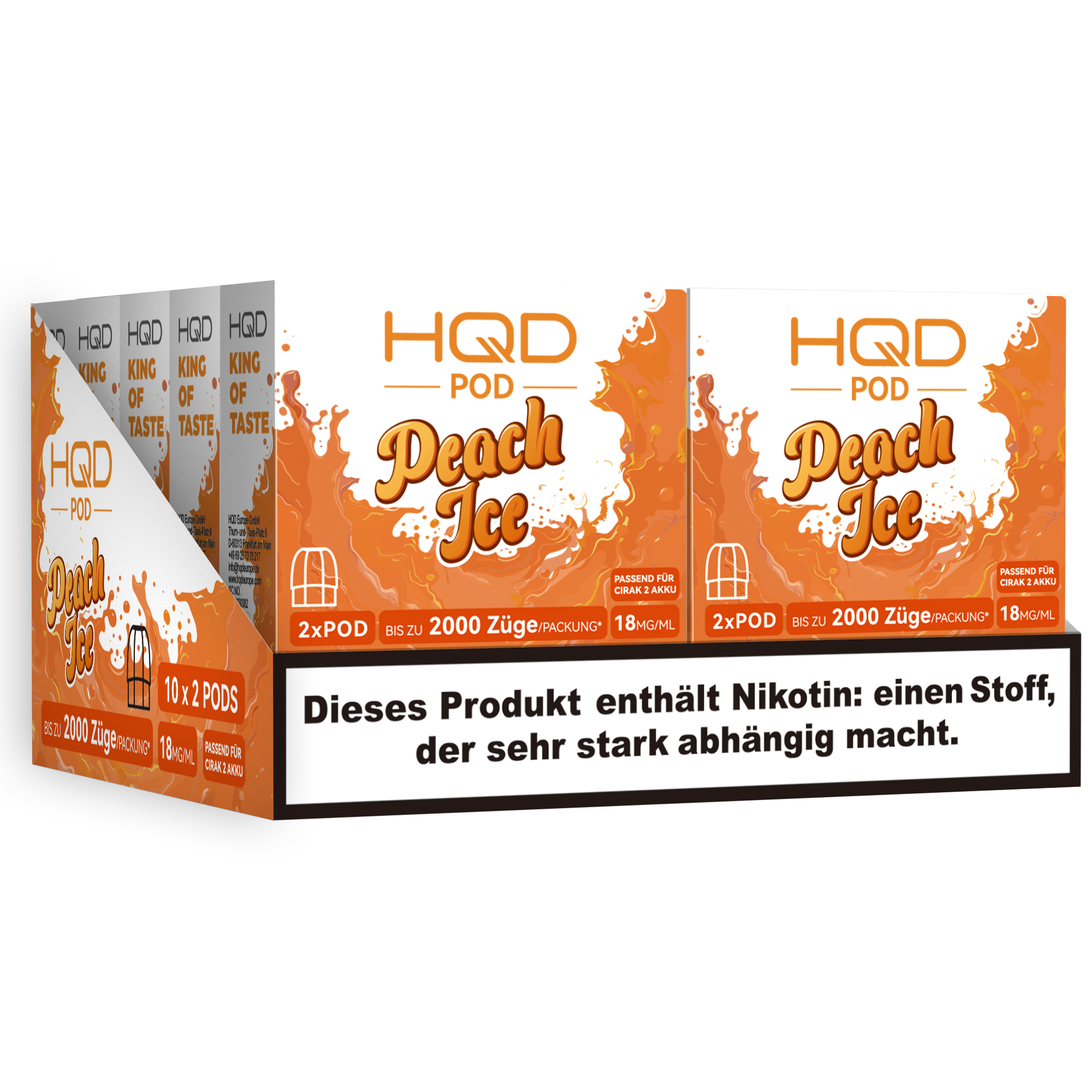 HQD - Cirak 2 Pod - Peach Ice
