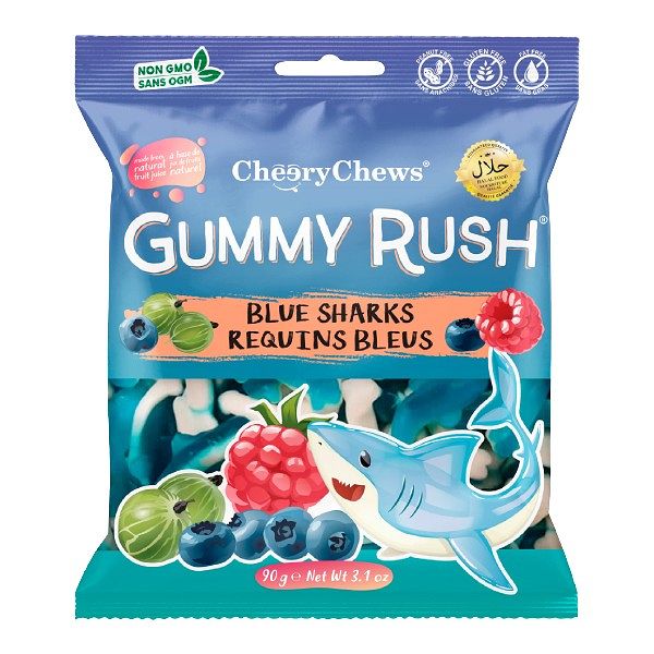 Gummy Rush 90g - Blue Sharks