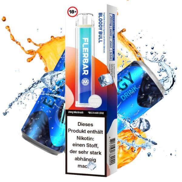 Flerbar - E-Shisha - 600 Züge - Bloody Bull