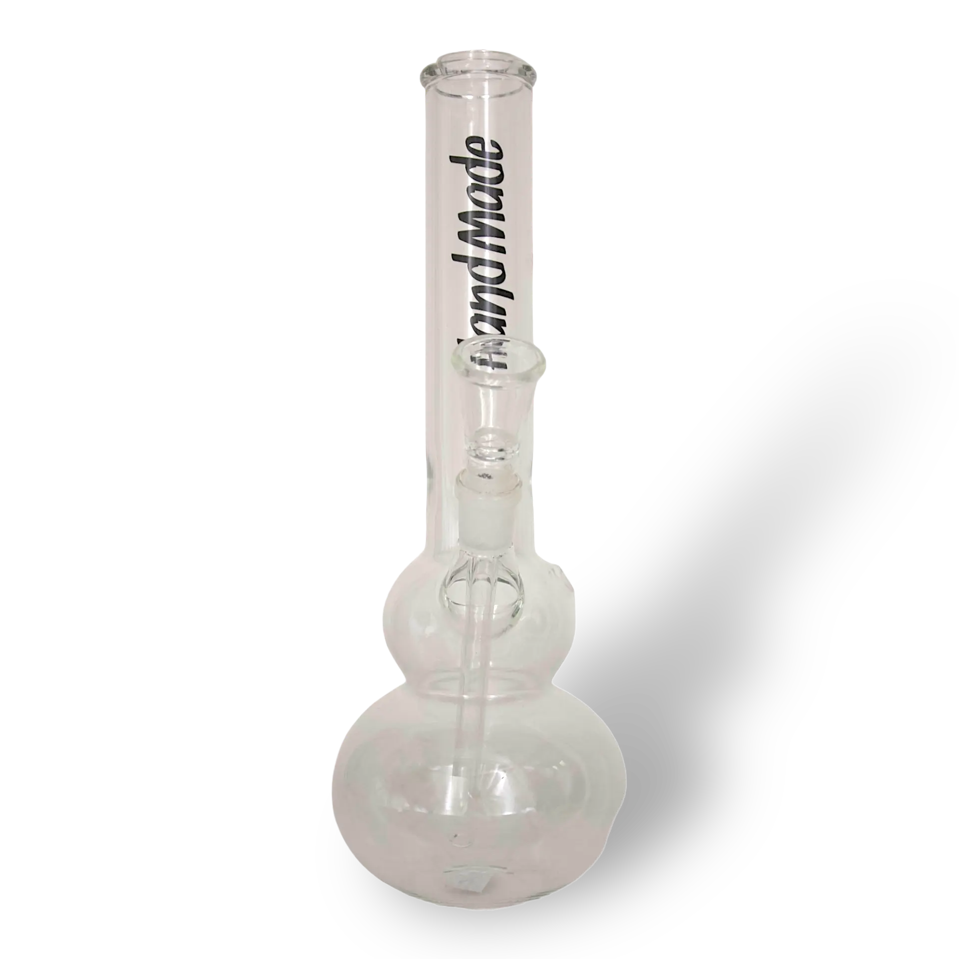 Handmade Bullet Glas Bong gebogene mit Doppel Kugel