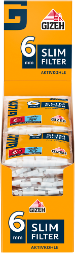 Gizeh - Slim Filter - Aktivekohle - 6mm