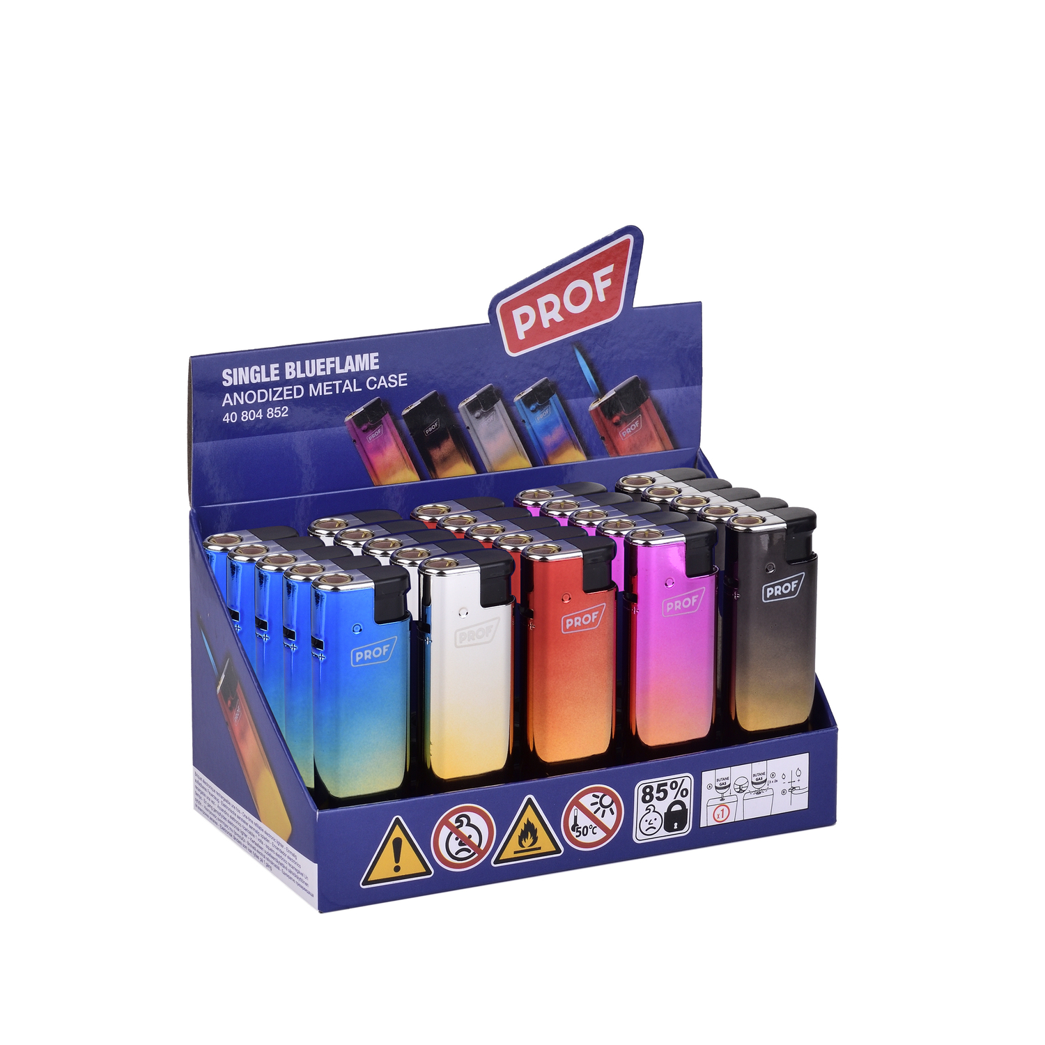 Prof - Feuerzeuge - Anodized Metal 25er