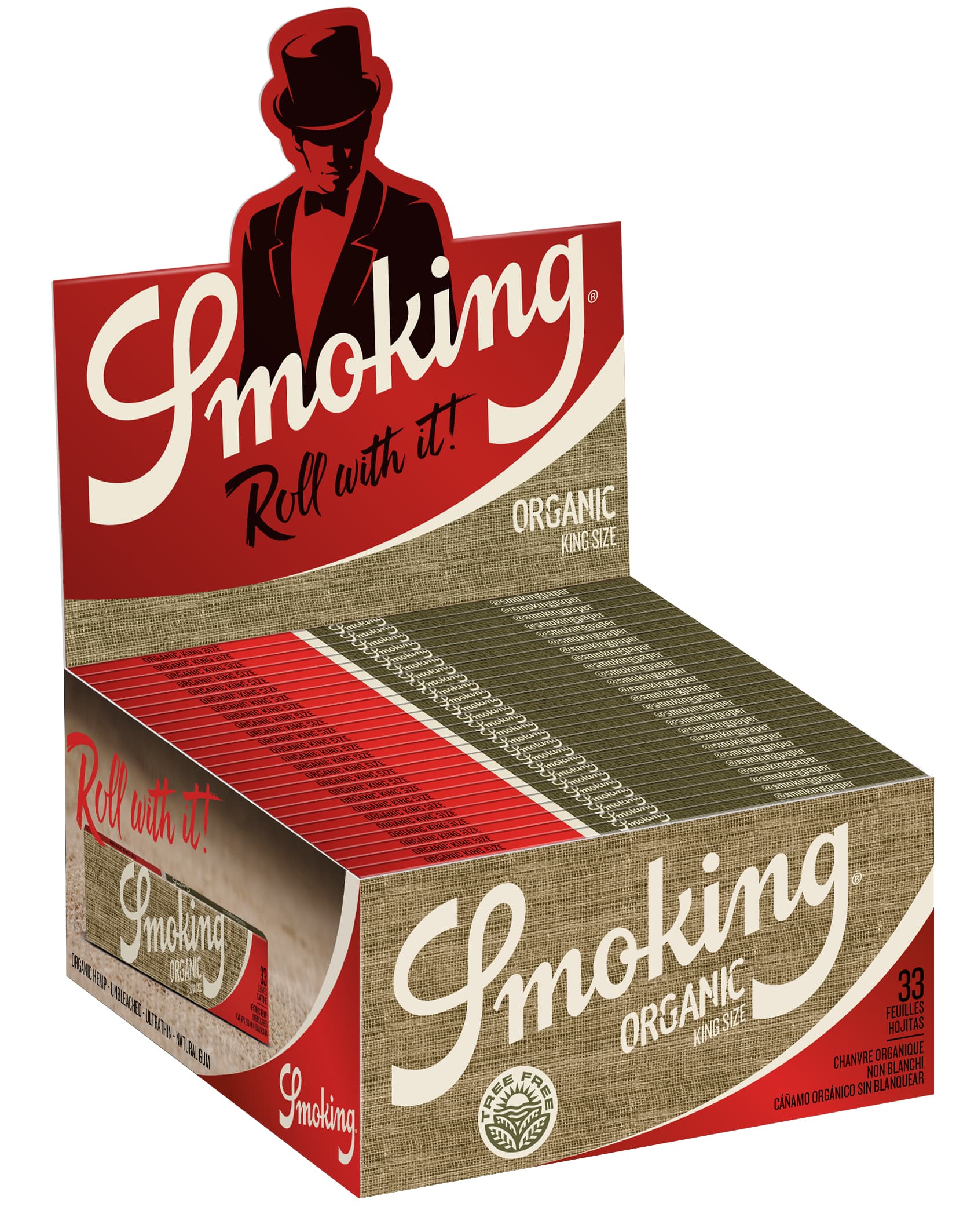 Smoking - King Size - Organic - 50 Hefte à 33 Blatt